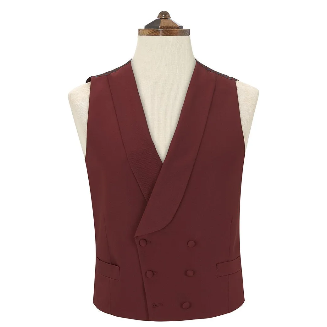 Hudson Berry Grosgrain Silk and Cotton Waistcoat