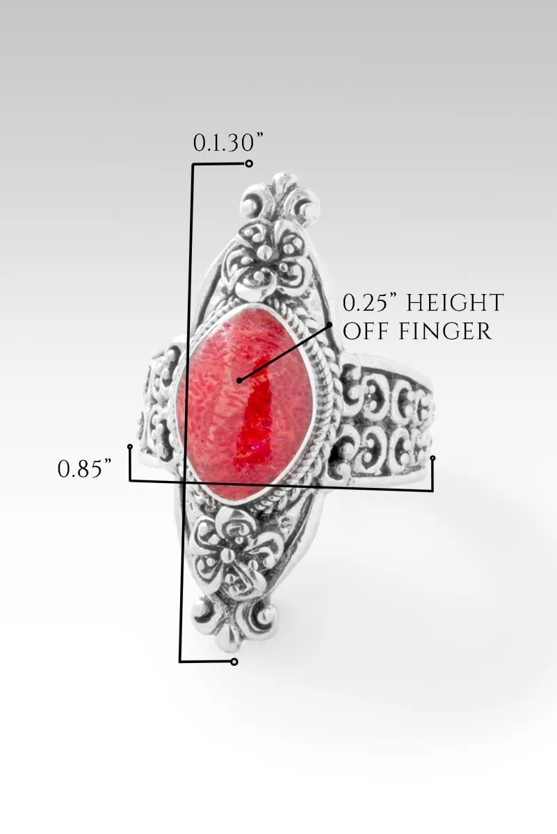 Journey of Faith Ring™ in Red Sponge Coal