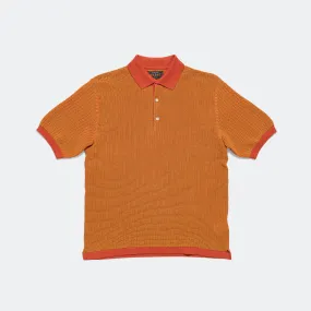 Knit Polo WASHI 2 Tone - Orange