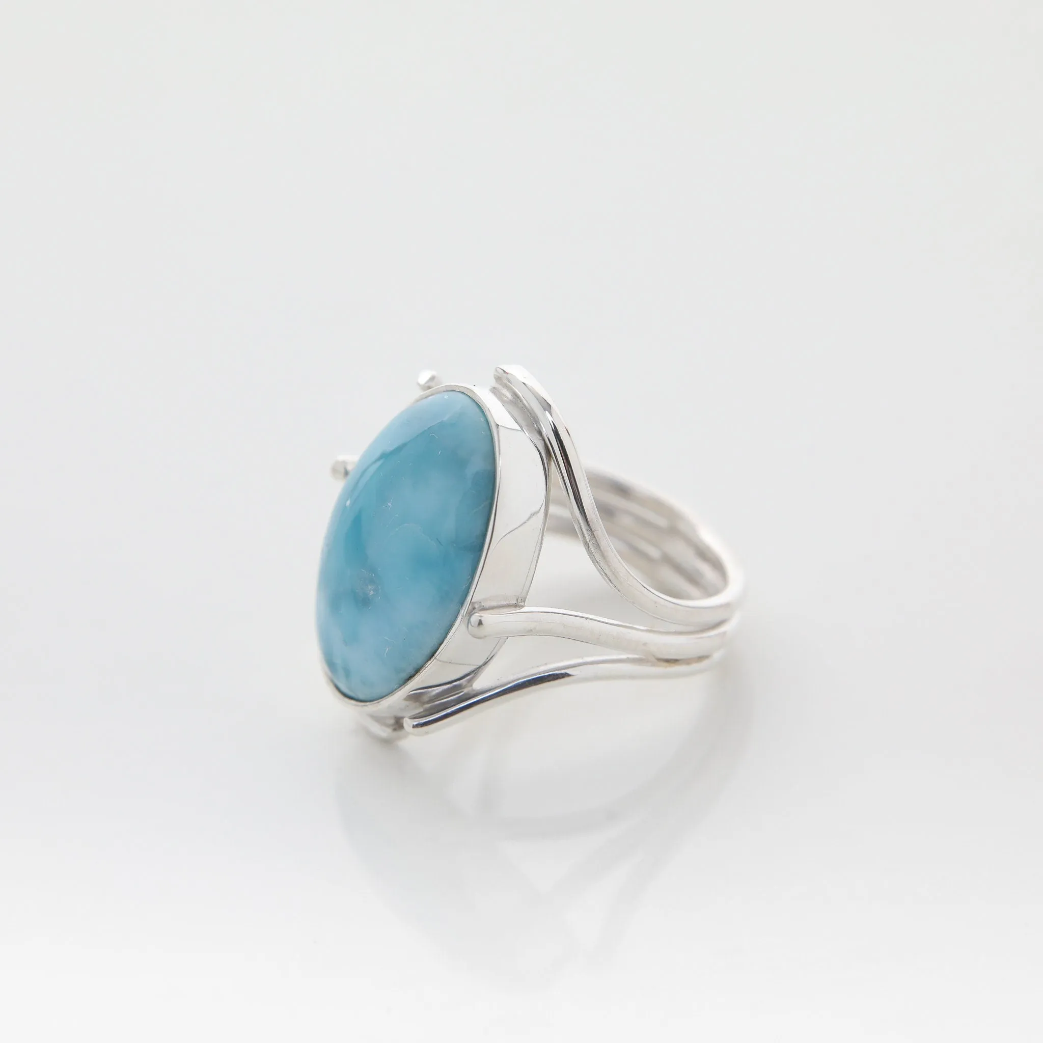 Larimar Stone Ring Yves