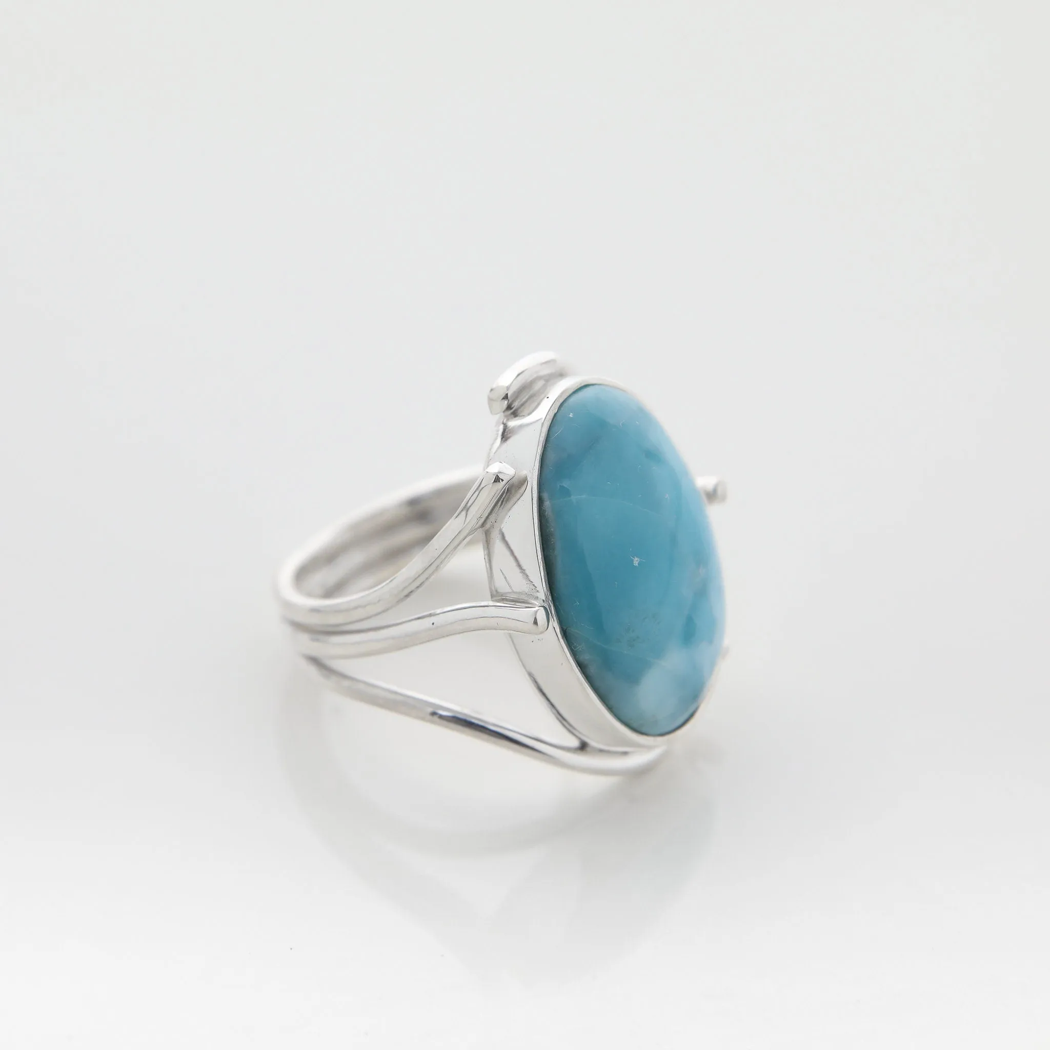 Larimar Stone Ring Yves