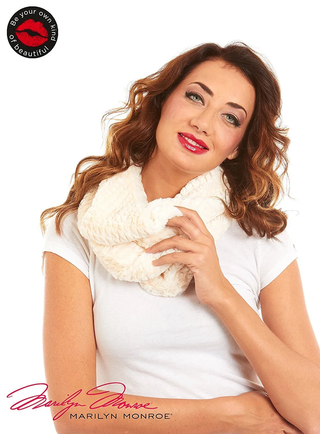 Marilyn Monroe Women Faux Fur Infinity Fashion Scarf