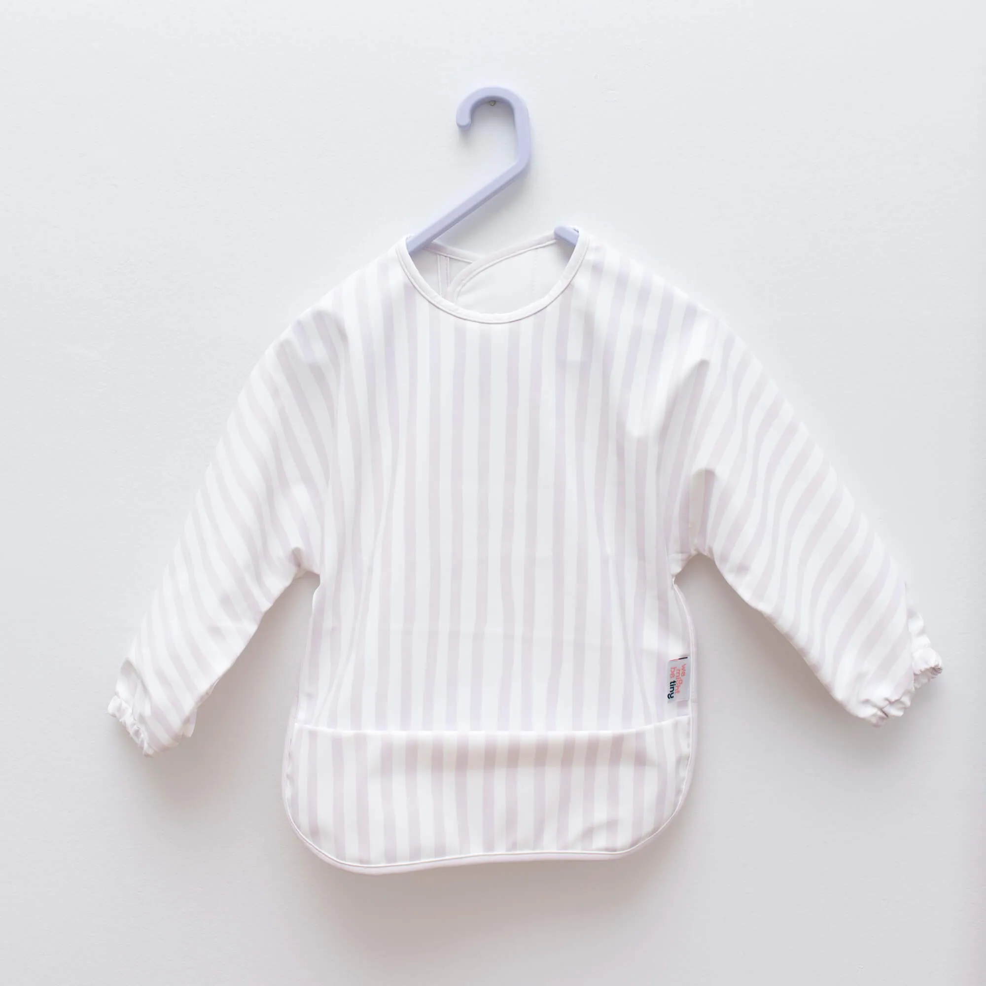 Messie Smock Bib – Lilac Stripe (Baby & Toddler)