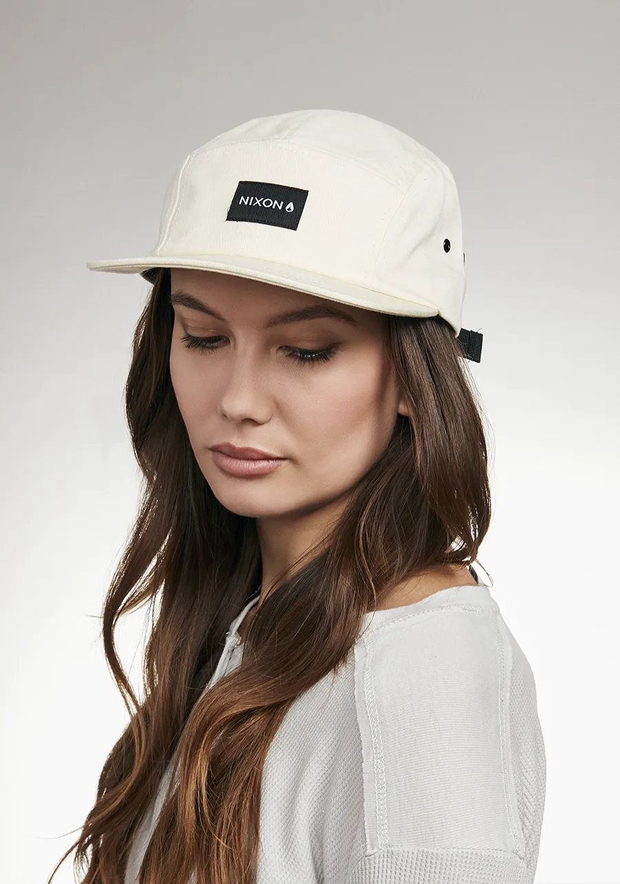 Mikey 5 Panel Hat - Off White