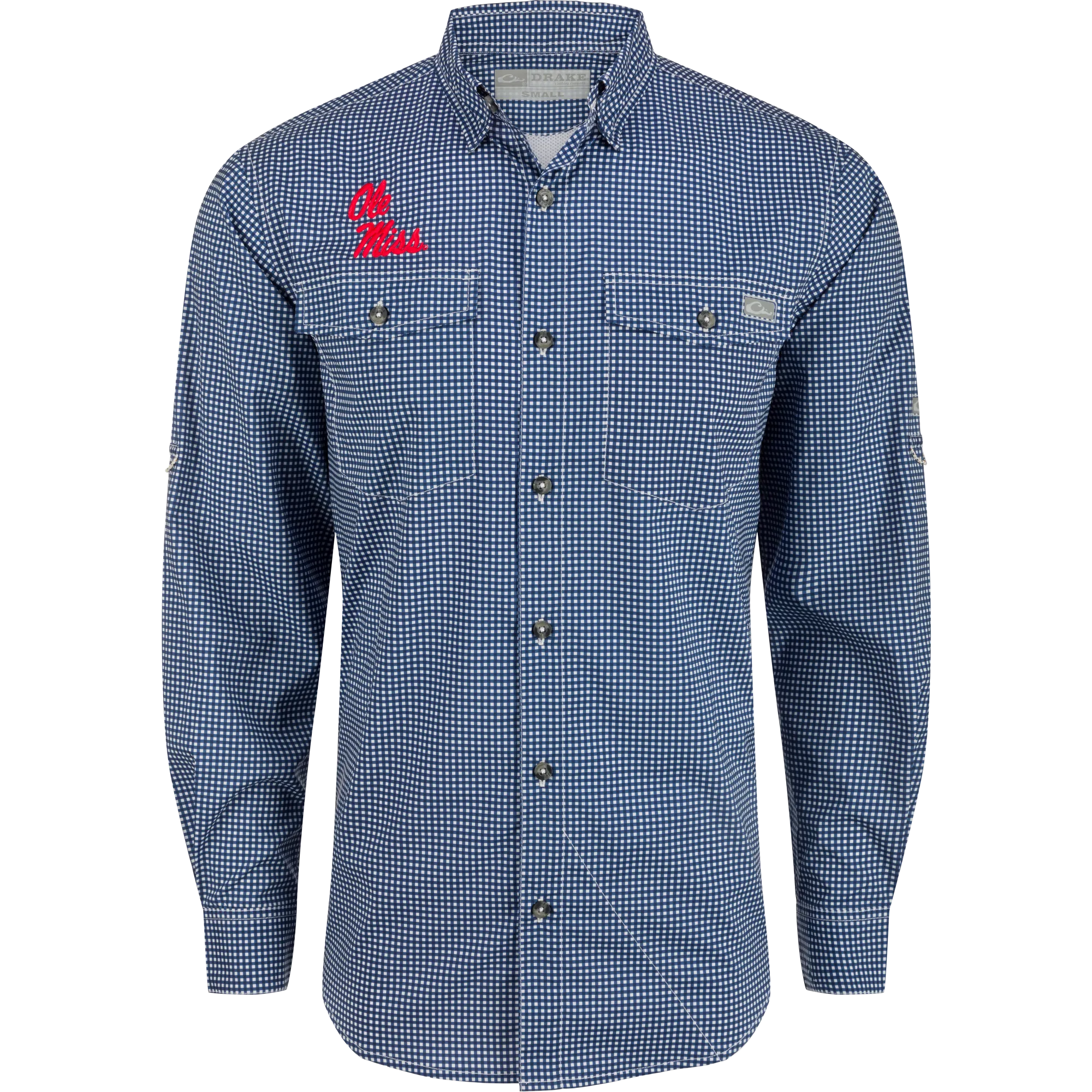 Ole Miss Frat Gingham Long Sleeve Shirt