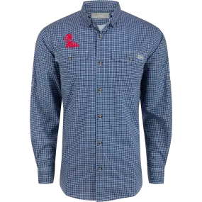 Ole Miss Frat Gingham Long Sleeve Shirt