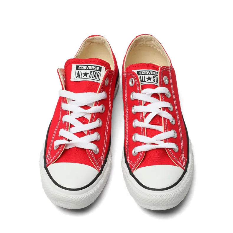 Original Converse all star canvas shoes women man unisex sneakers low classic women Skateboarding Shoes red color