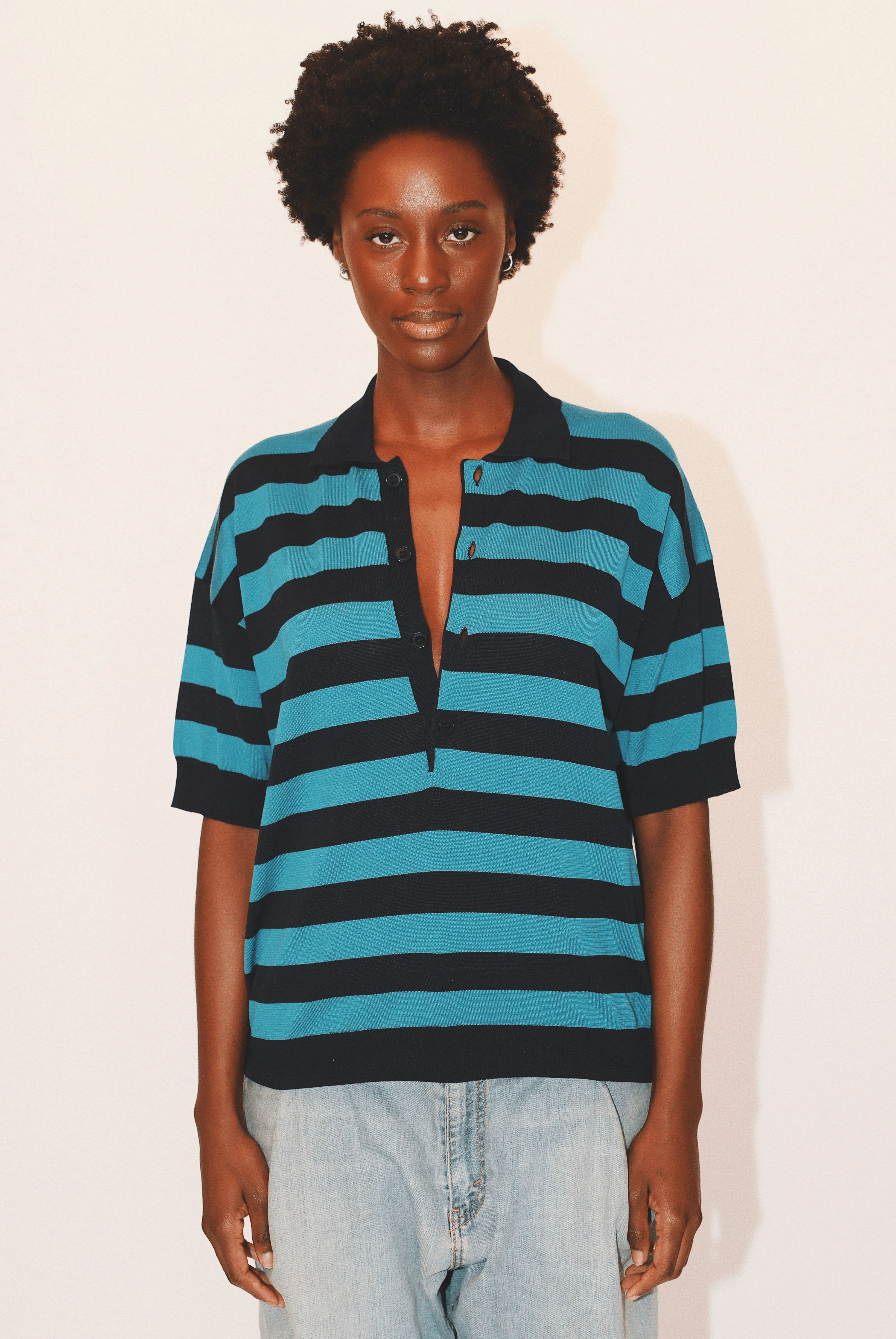 Orlando Striped Polo in Organic Cotton