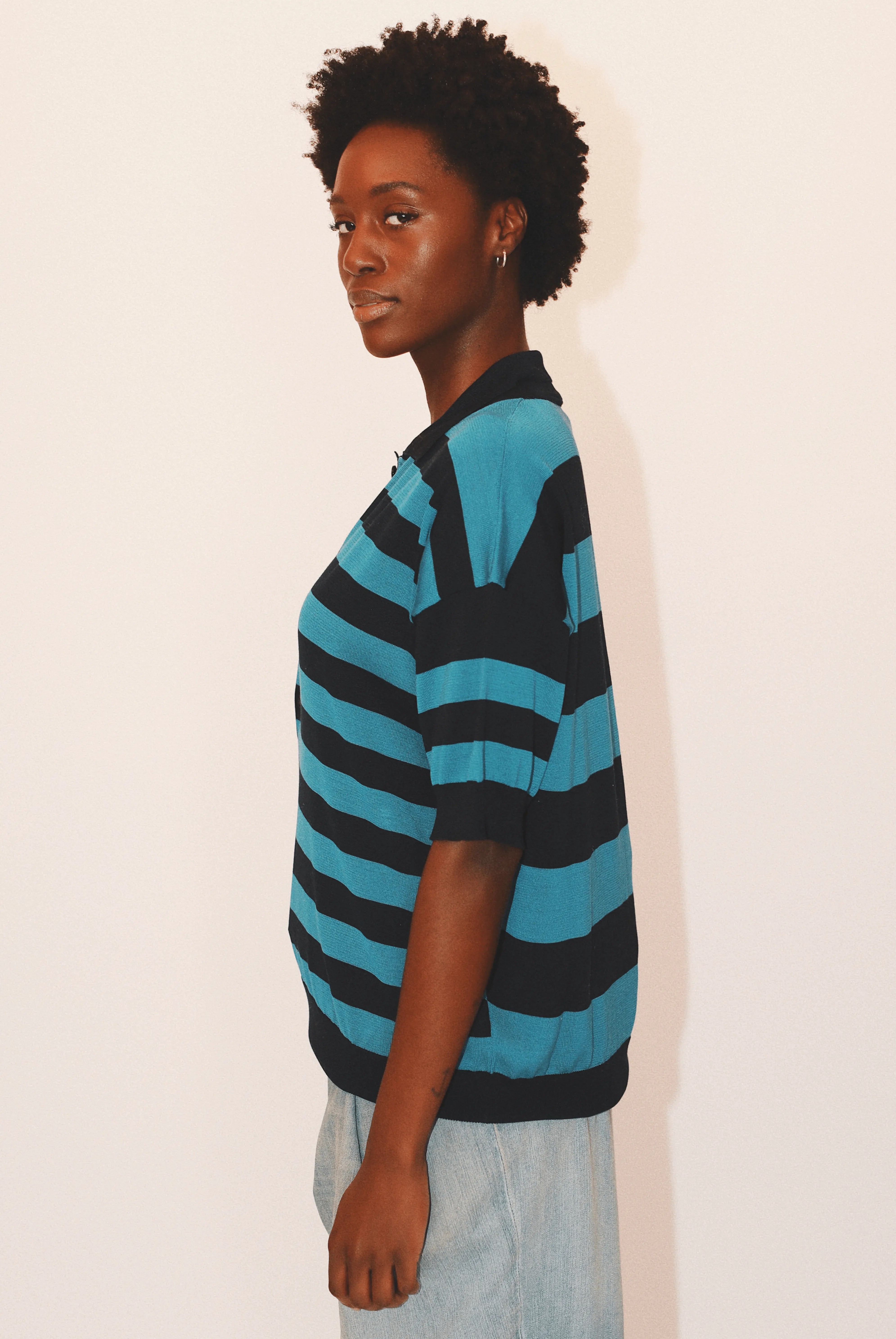 Orlando Striped Polo in Organic Cotton