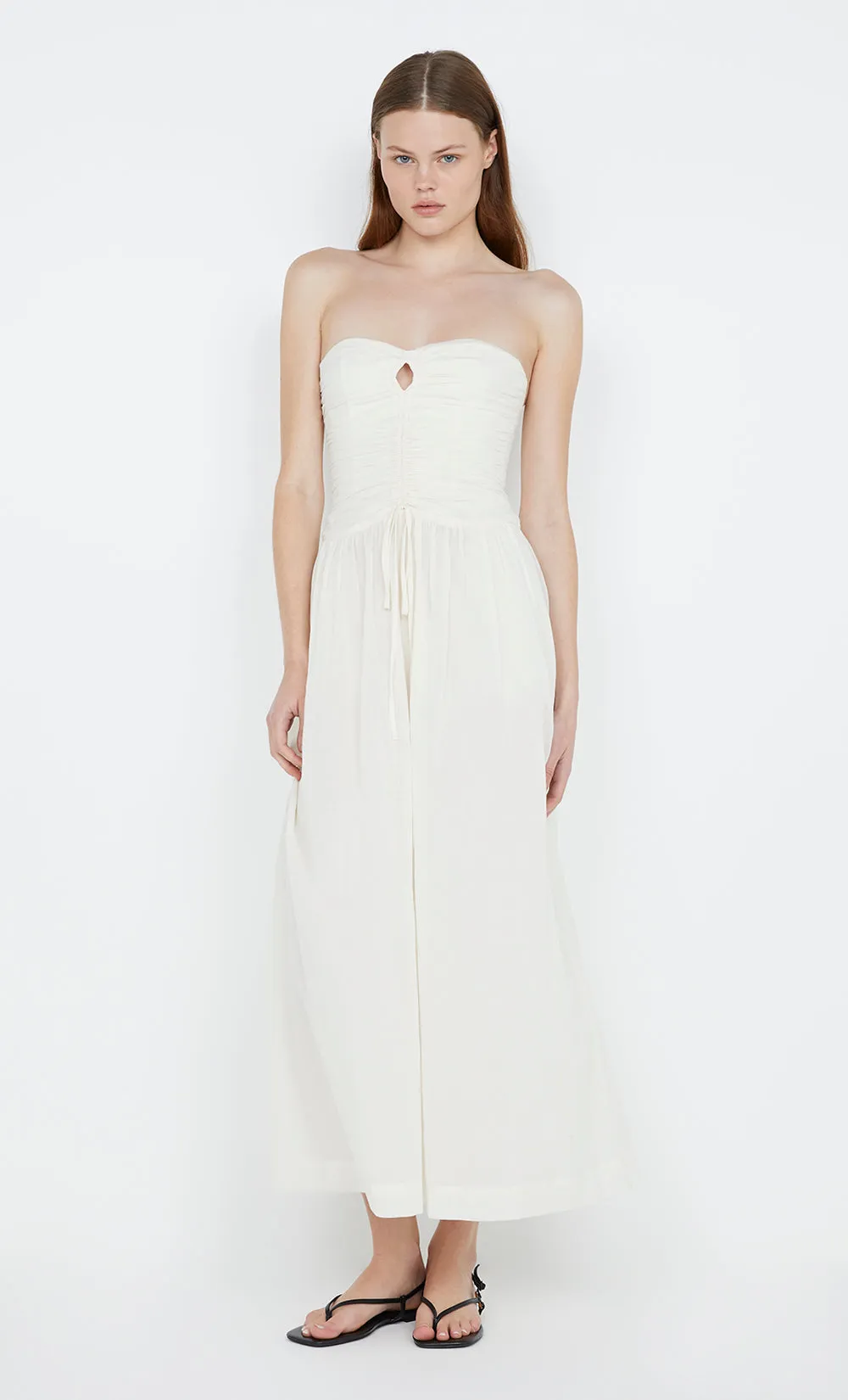 PALMER STRAPLESS MAXI  - IVORY