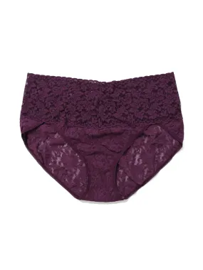 Plus Size Retro Lace V-Kini Stone Fruit Purple