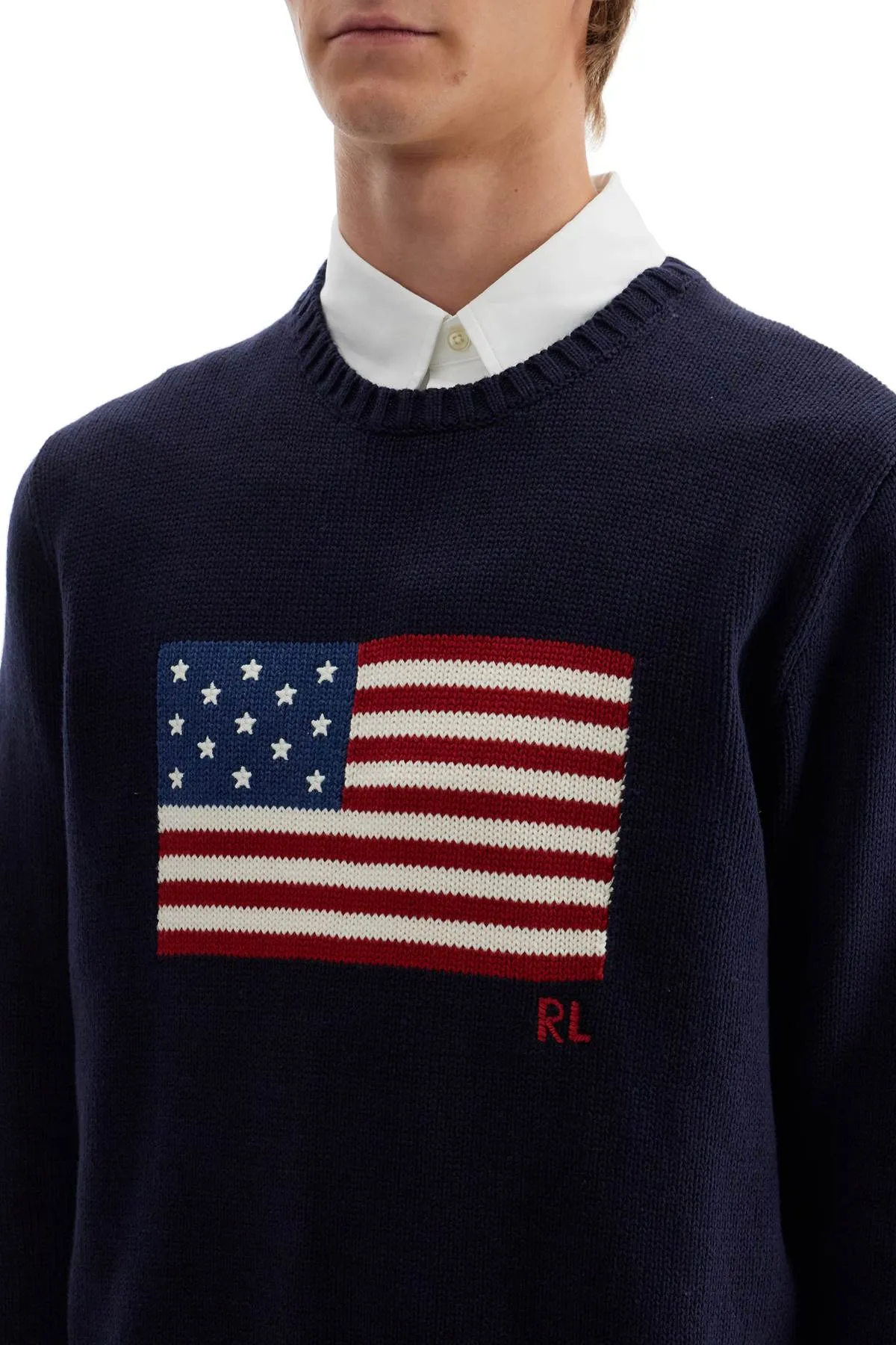 POLO RALPH LAUREN sweater with american flag