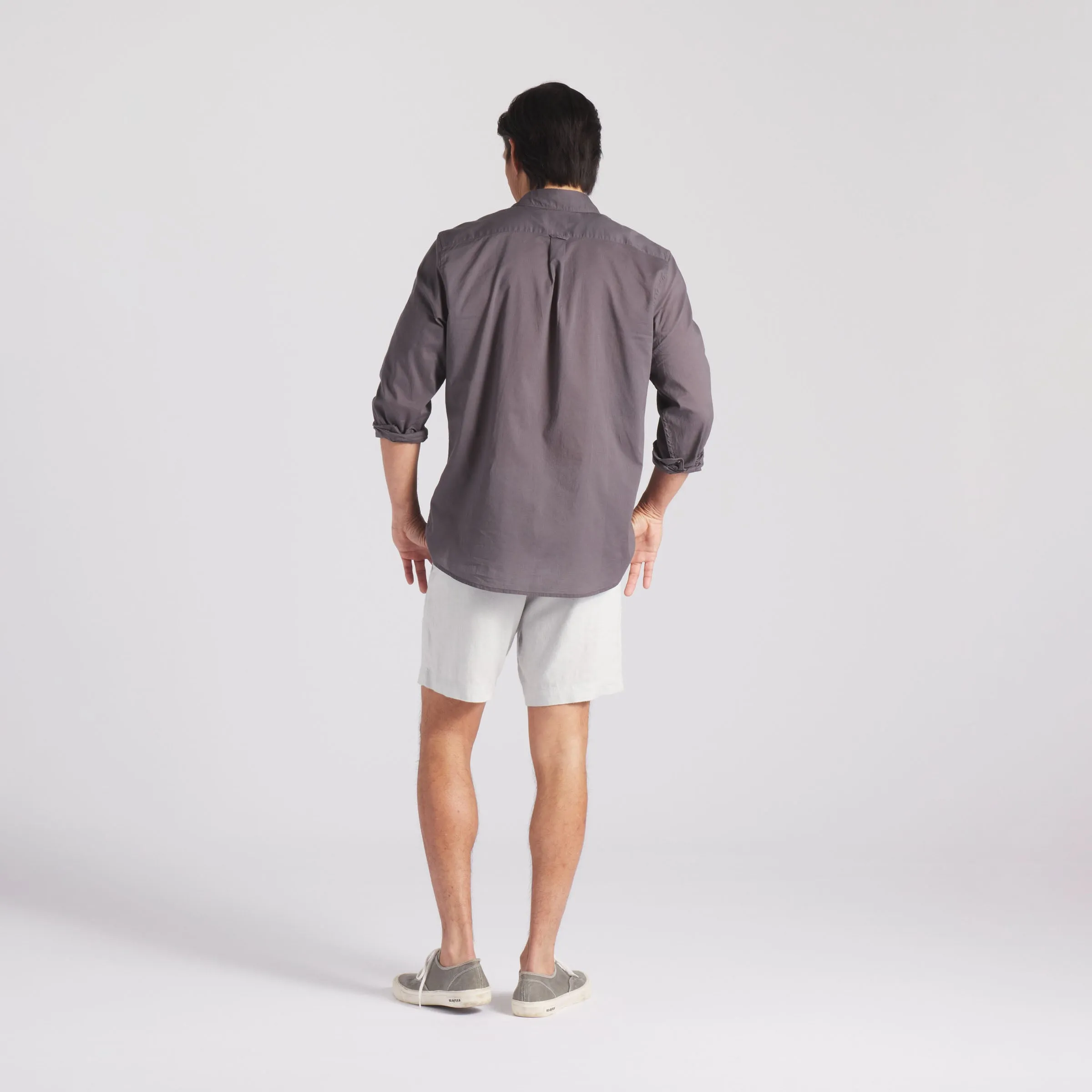 Portofino Featherweight Poplin Shirt - Forged Iron