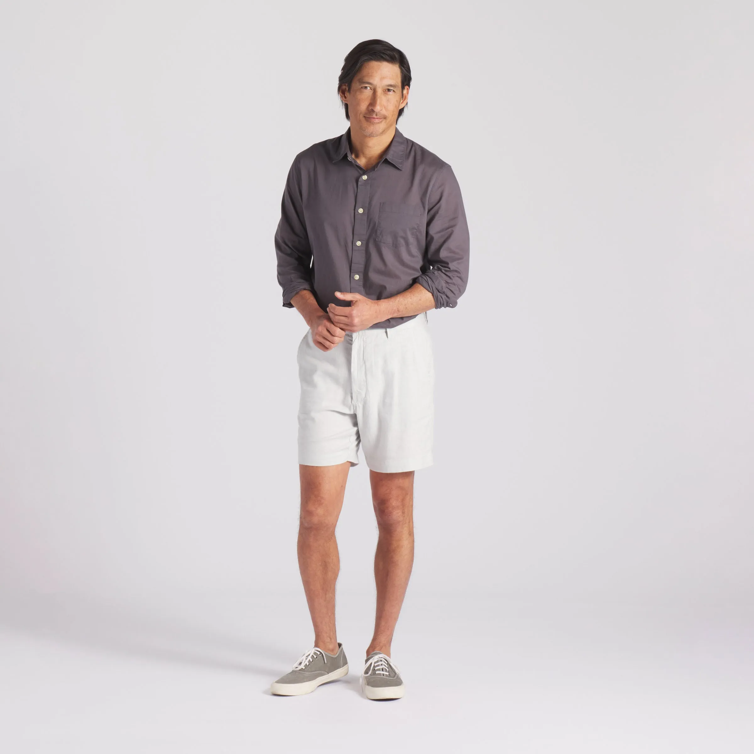 Portofino Featherweight Poplin Shirt - Forged Iron