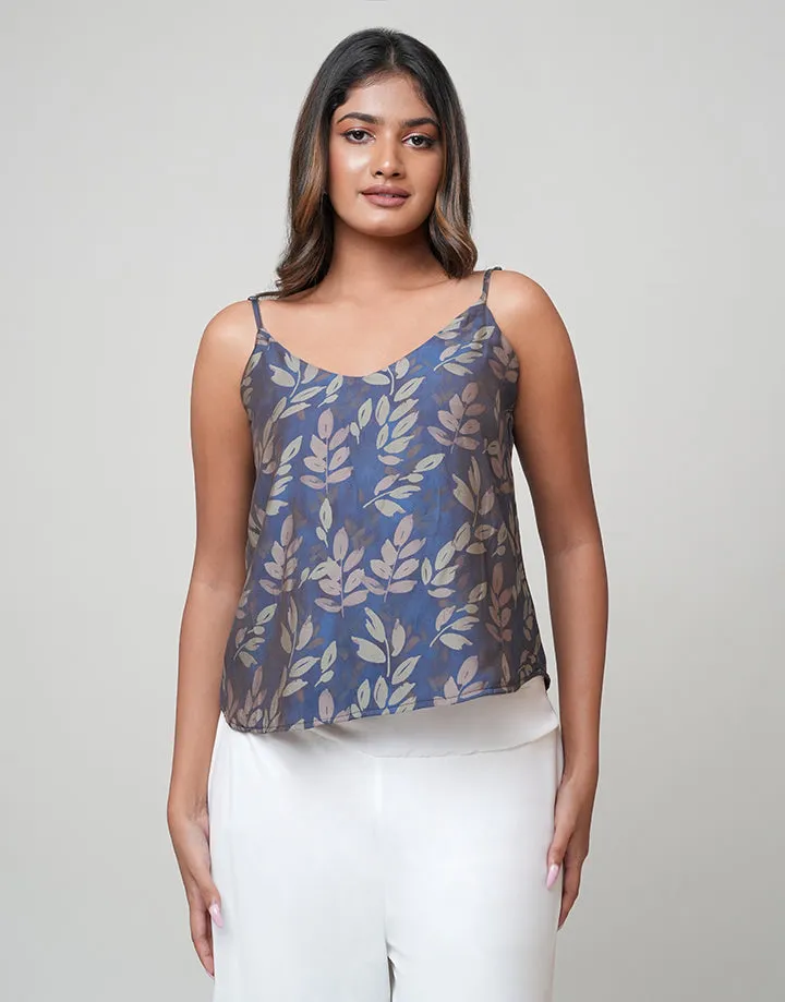 Printed Strappy Cami Top