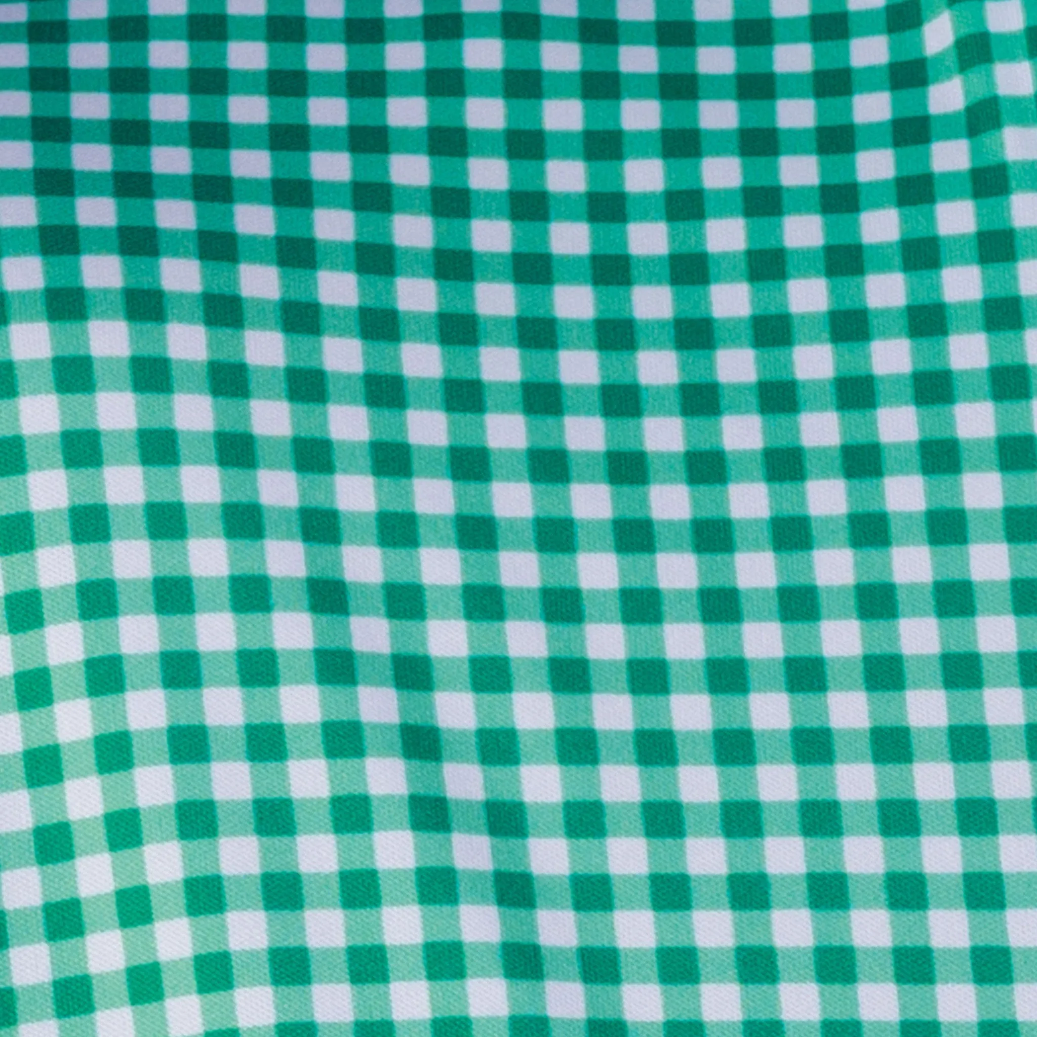 Quattro Flex Dress Shirt with Button Down Collar Green Gingham