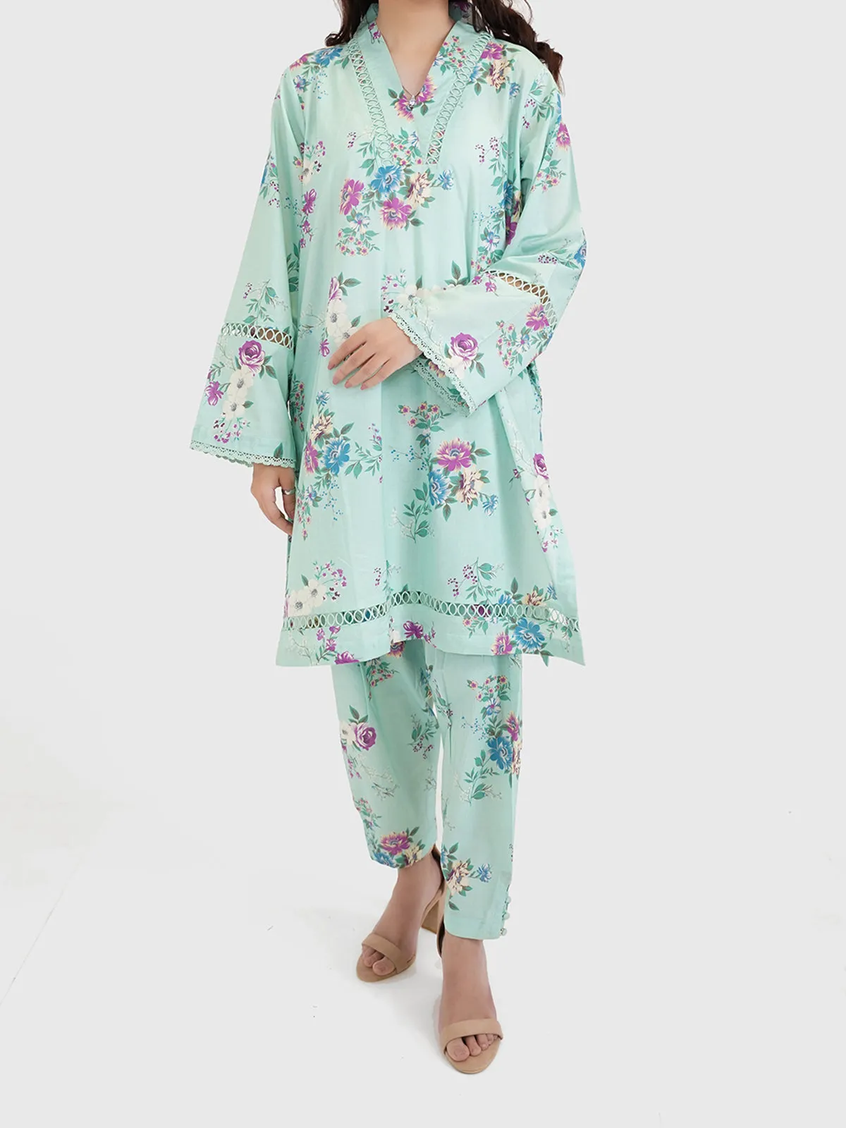 "MAHON" Printed Two Piece Suit