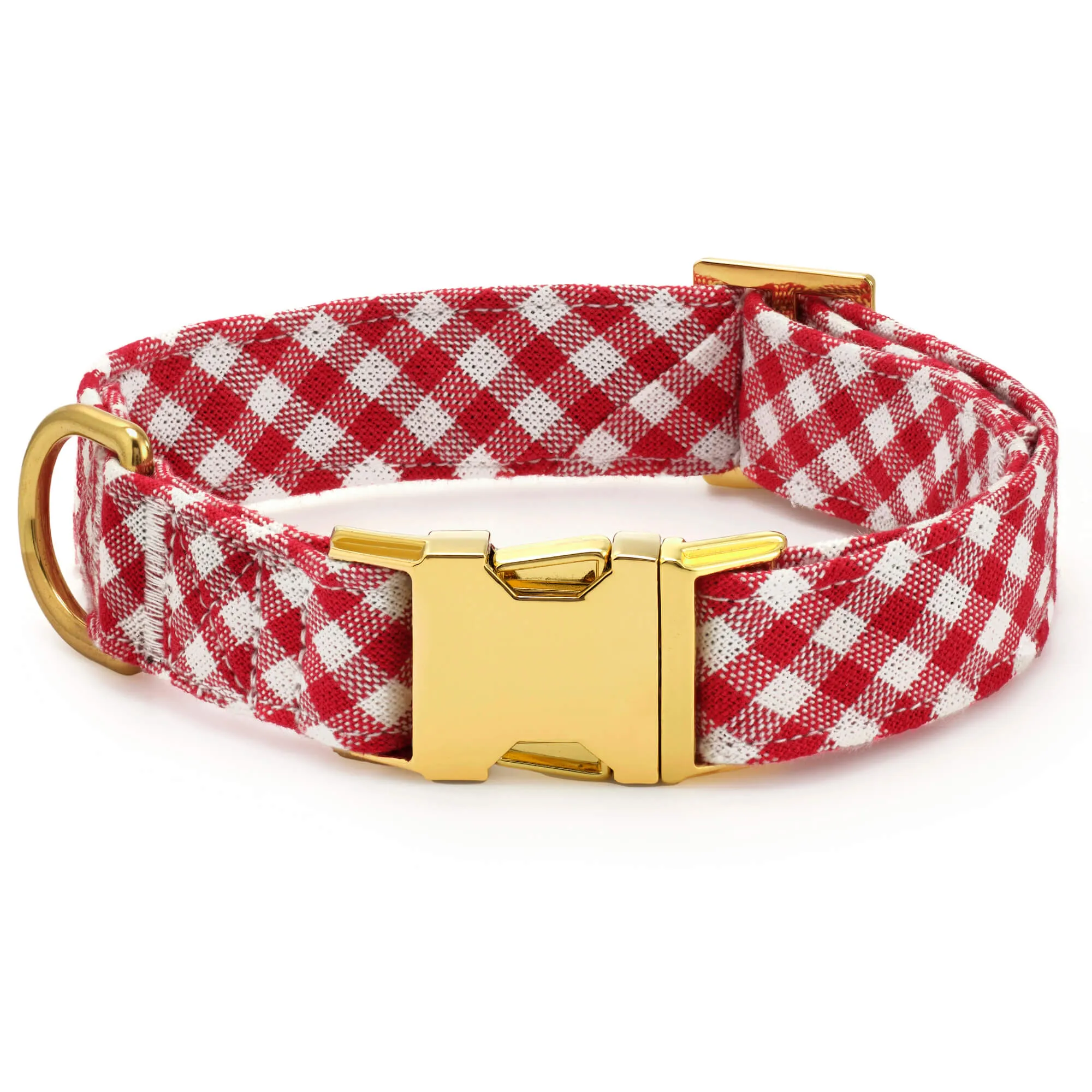 Red Gingham Lady Bow Collar