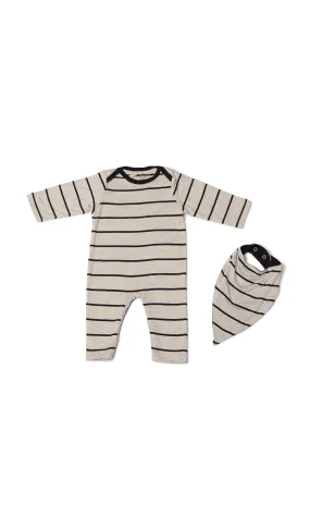 Romper 2-Piece - Sand Stripe