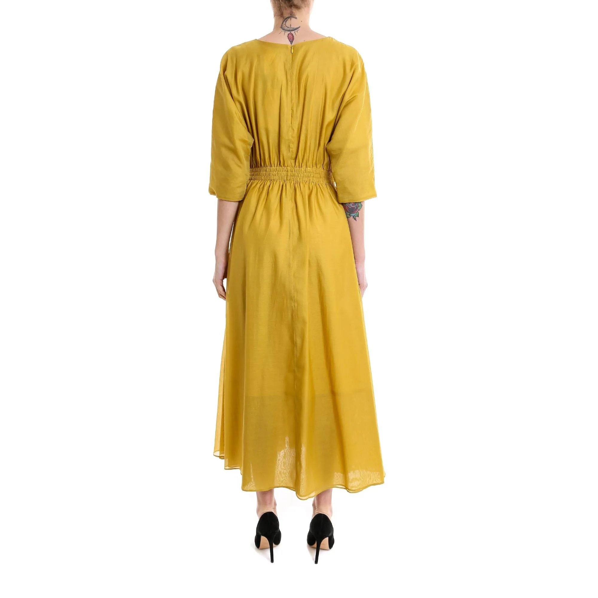 'S Max Mara Gathered Waist Dress