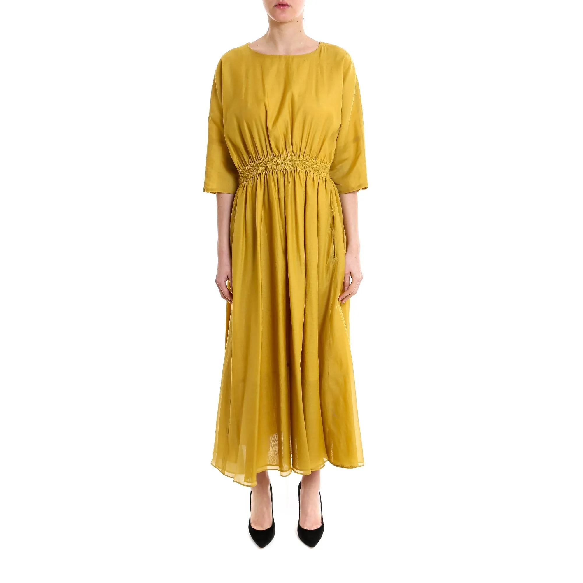 'S Max Mara Gathered Waist Dress