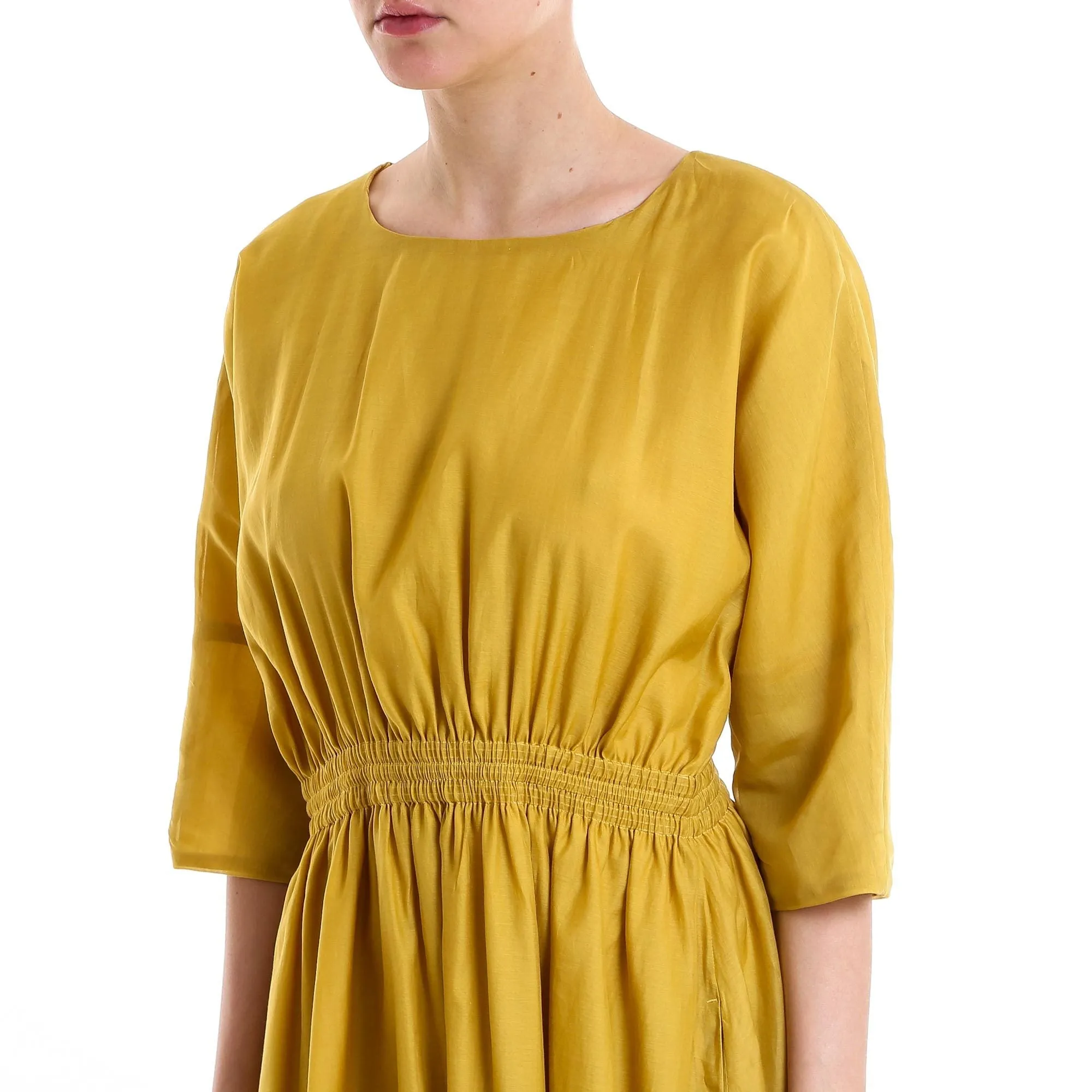 'S Max Mara Gathered Waist Dress