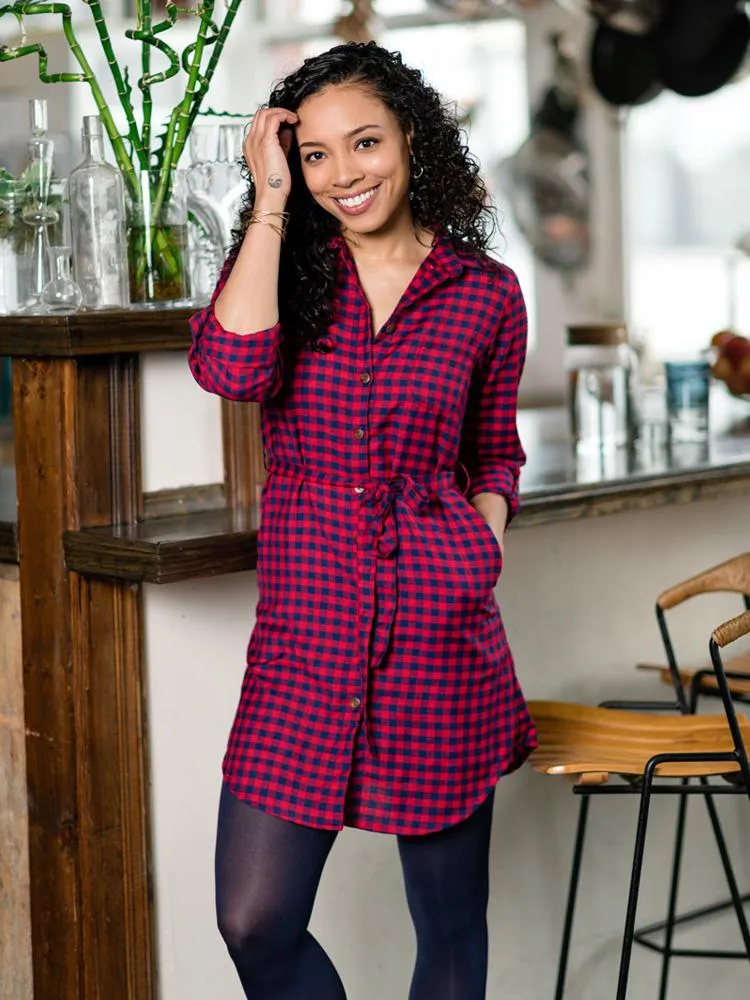 Sabina Shirtdress - Red Gingham