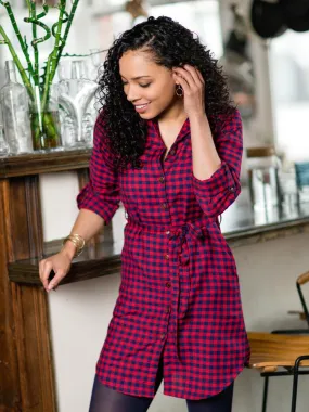 Sabina Shirtdress - Red Gingham