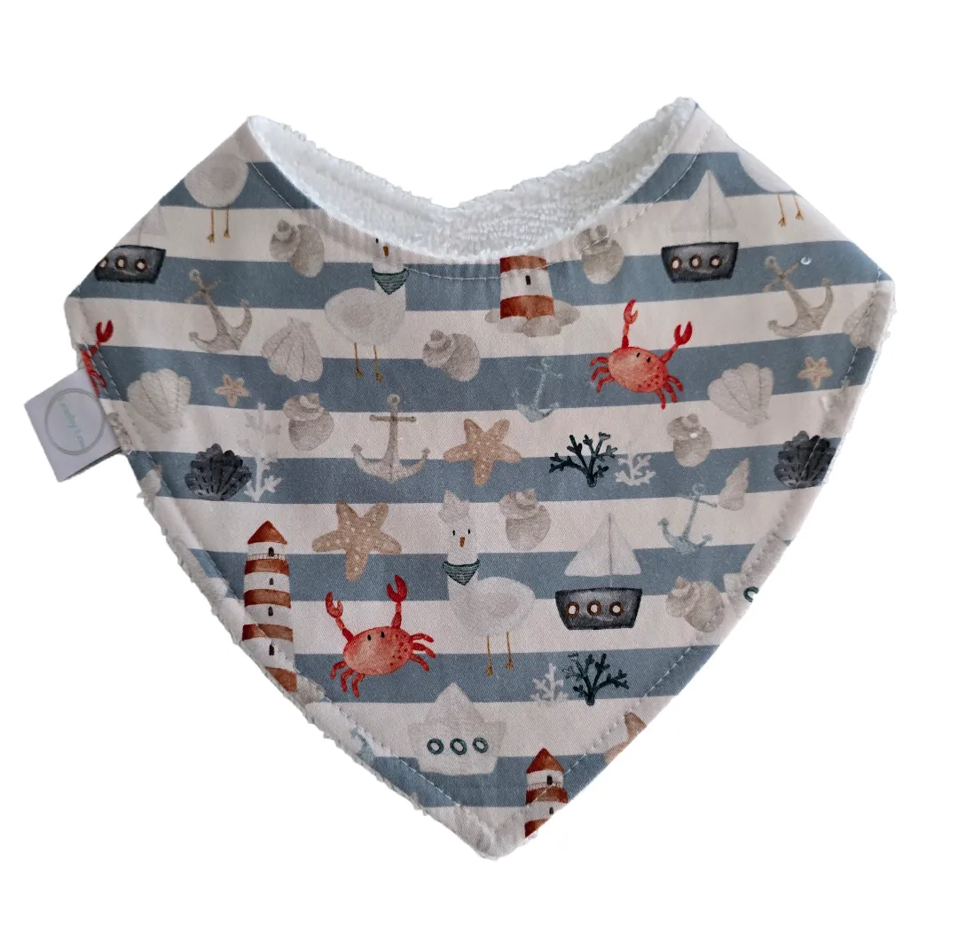 Seaside Stripe Dribble Bib