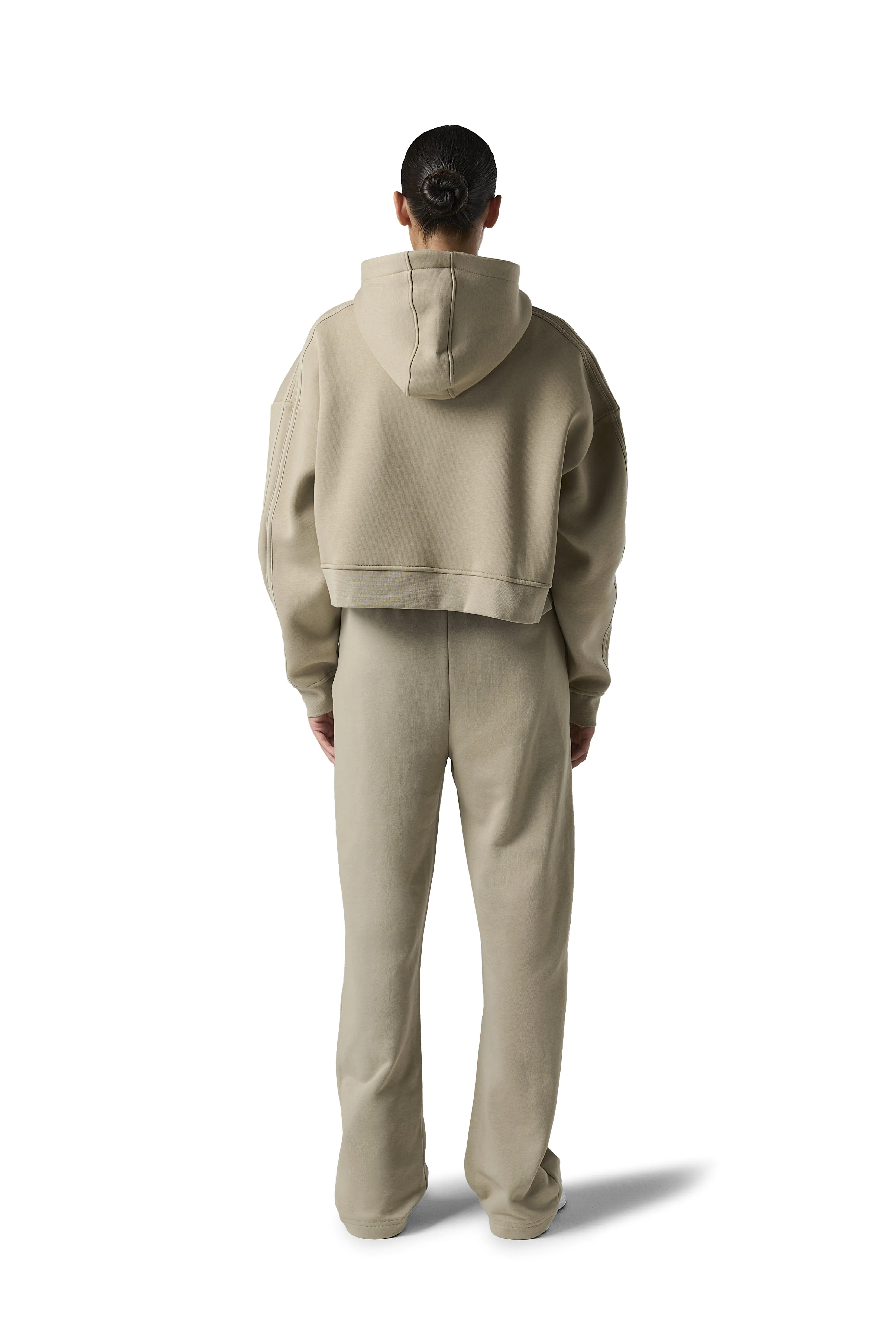 Series Boxy Zip Up in Bone