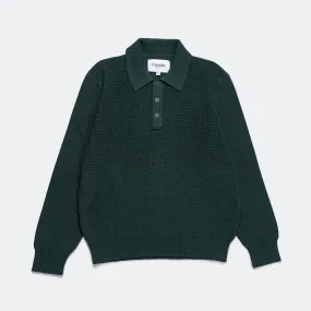 Slouchy LS Polo - Green