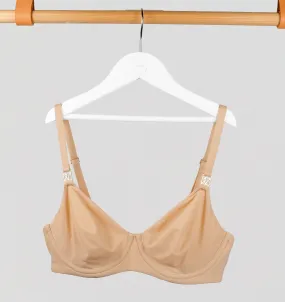 Smooth full cup t-shirt bra [Sand]