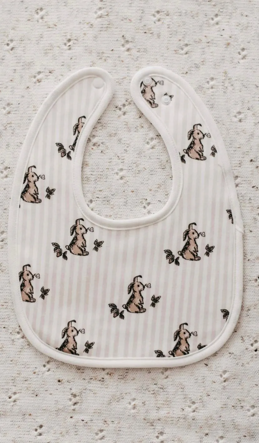 Stripe Bunny Bib