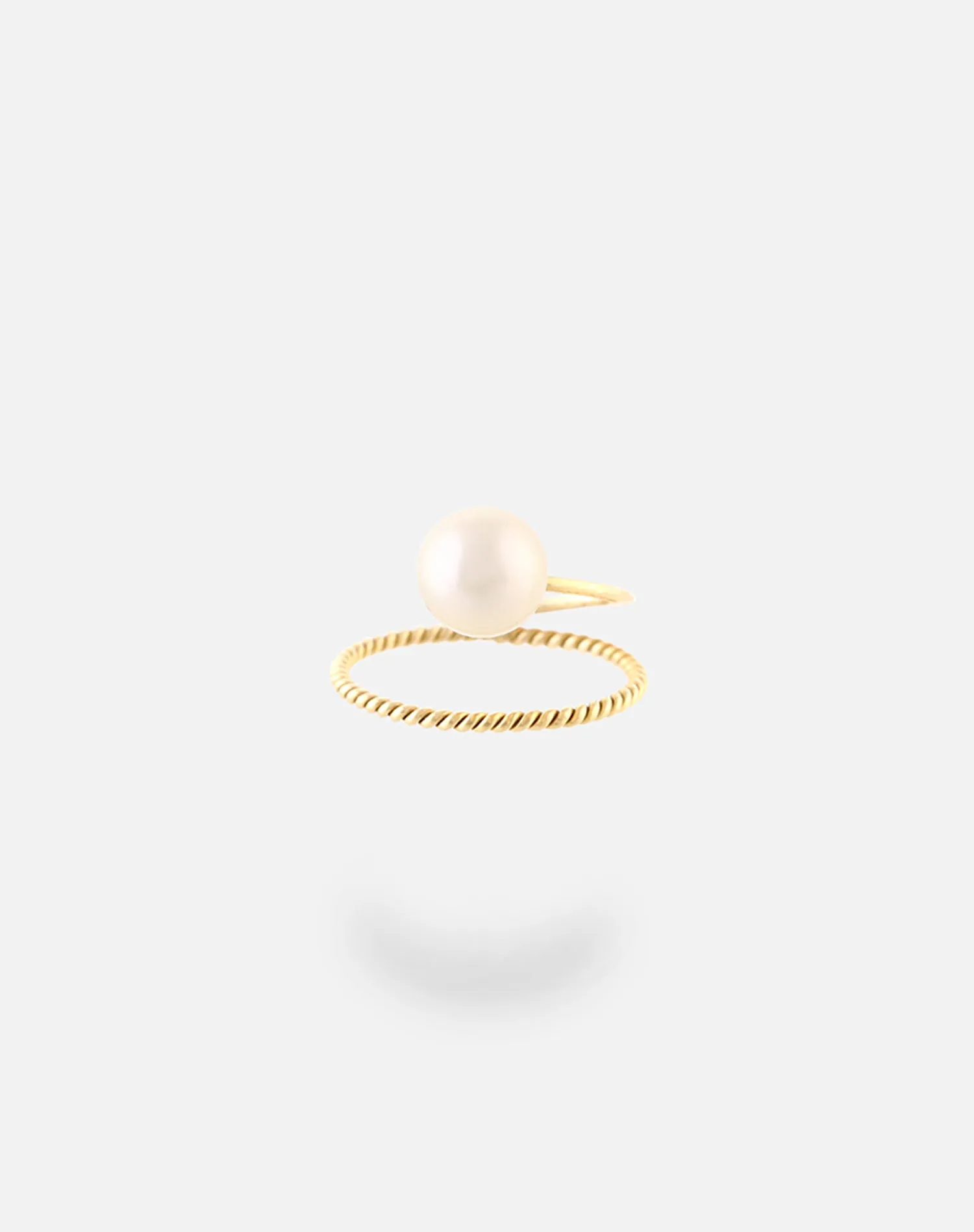 Suspended Pearl Ring