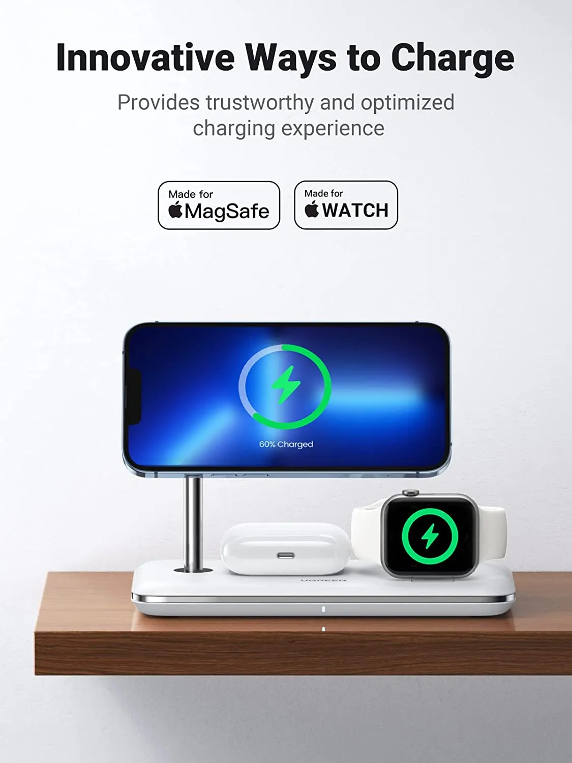 Ugreen 3-in-1 MagSafe Wireless Charging Station