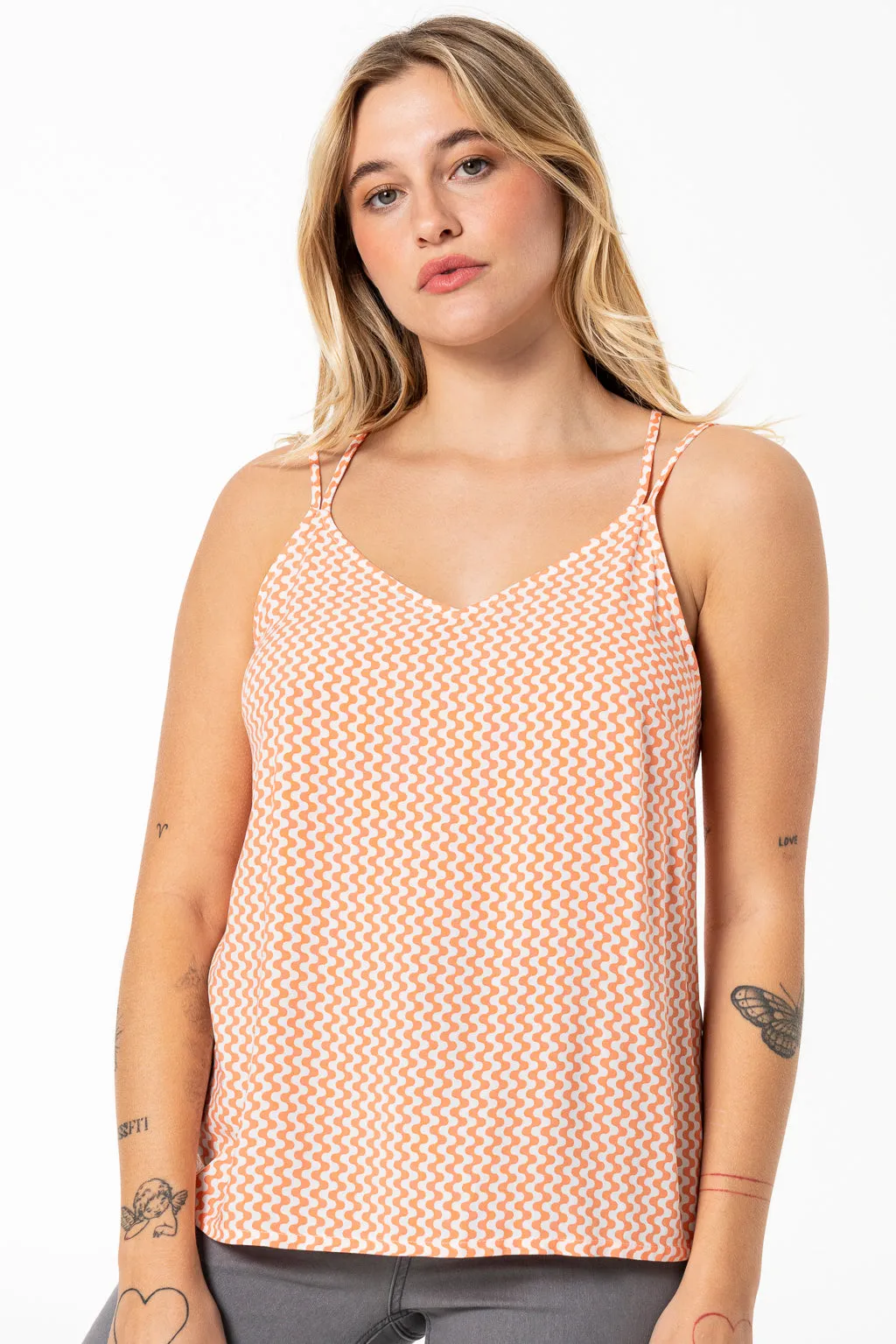 V-Neck Camisole _ 141540 _ Orange