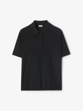 Wool polo shirt black 315307